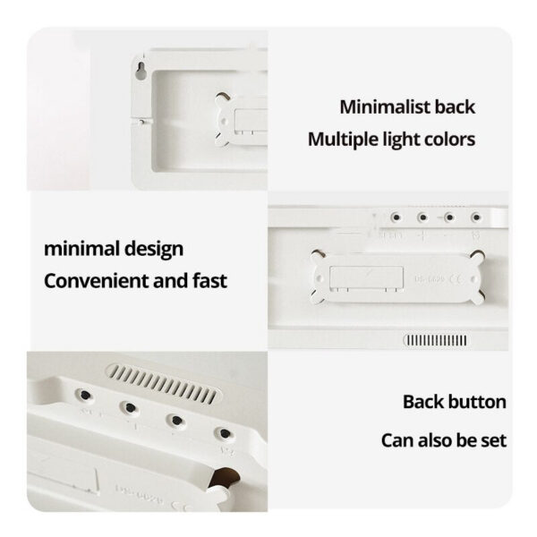 13/16 Inches Large LED Digital Wall ,Wall Mounted Remote Control Temperature Date Week Display Timer Dual Alarm Clock