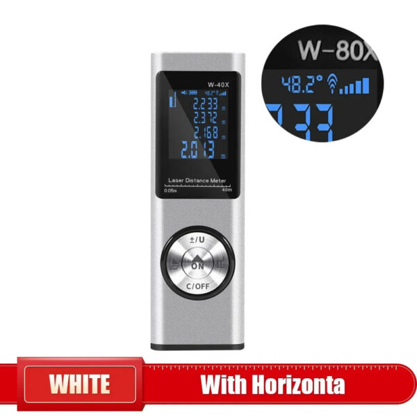 b267d91e82a83d32 Distance Meter Tape Digital Laser Rangefinder Angle Measure Range Finder Construction Tool