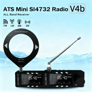 b284097f3cc2d4d8 AMNVOLT V4b ATS MINI SI4732 Radio ALL Band DSP Radio FM AM SSB LSB USB Receiver, built-in Hi-Z Headphone Amplifier Circuit