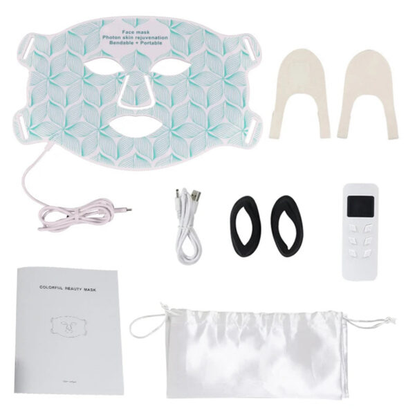 b287ed8aa5a0d6af LED 8 Colors Face Mask and Neck Red Light Near Infrared Therapy Anti Aging Wrinkle Acne Pore Oil Control Skin Tighten Whiten