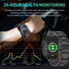 LIGE New Smart 1.96 Inch Screen 420 MAh Bluetooth Call Voice Assistant Watch Sports Fiess Waterproof Smartwatch For Men