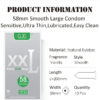 10pcs/Box Extra Large Ultra Thin Lubricated Condom 56MM Smooth Latex Penis Condoms for Male Adult Sex Dick Cock Sleeve for Homme