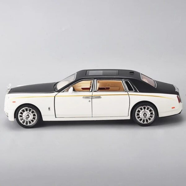 1:24 RR Phantom Model Zinc Alloy Pull Back Diecast s with Sound and Light for Kids Boy Girl Gift