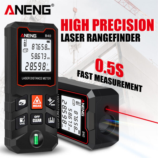 b2add95f06e15837 ANENG B40 Laser Tape Measure Profesional Lasers Distance Meter Rangefinder laser metro finder Device Ruler Test