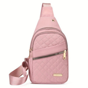 b2b716d26a1b911c Quilted Casual Chest Bag, Lightweight Foldable Sling Bag, Portable Trendy Versatile Shoulder Bag