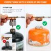 b2bc852490500c10 Odoland 3500W/6800W Windproof Camp Stove Camping Gas Stove with Fuel Canister Adapter, Piezo Ignition, Carry Case, Portable Collapsible Stove Burner for Outdoor Backpacking Hiking and Picnic