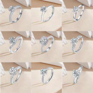 b2c47554e180f5cd Artificial diamond moissanite metal setting is very shiny