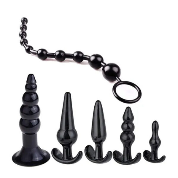 b2cdf335d20411d0 6pcs Butt Plug Training Kit Sexual Lubricante Anal Set Beginners Couples Gay Lesbian Sex Toys Flirt for Women Men