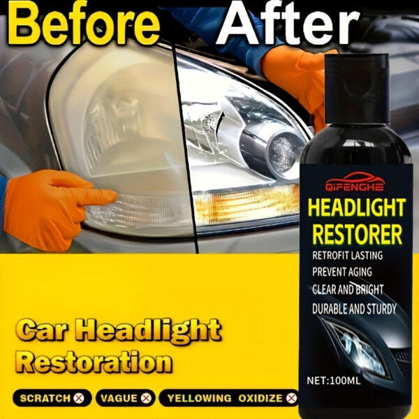 b2d16ababde4850f Restoration Kit - Plastic Applicator Included, Clear Headlight Repair Solution for Oxidation, Blurring & Yellow