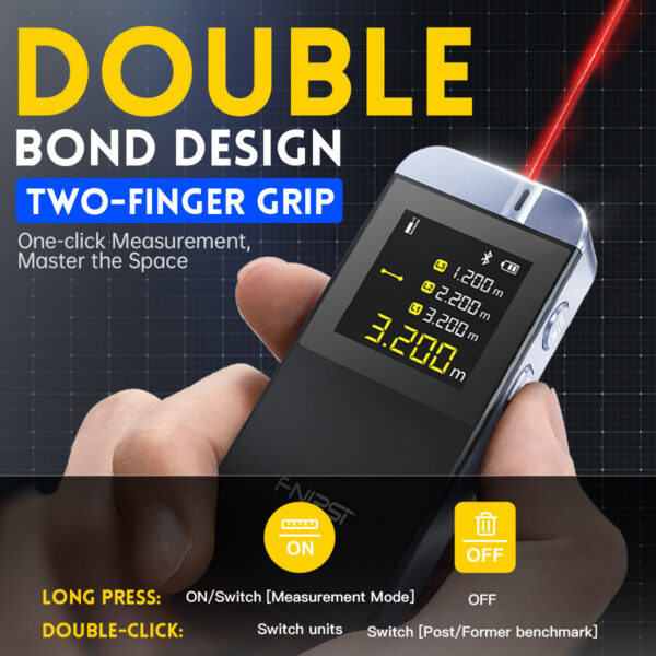 b2d2f4612c9c8a63 FNIRSI IR40 40M Smart Rangefinder Tape Measure Distance Meter Metro Laser Digital Accurate APP To Draw