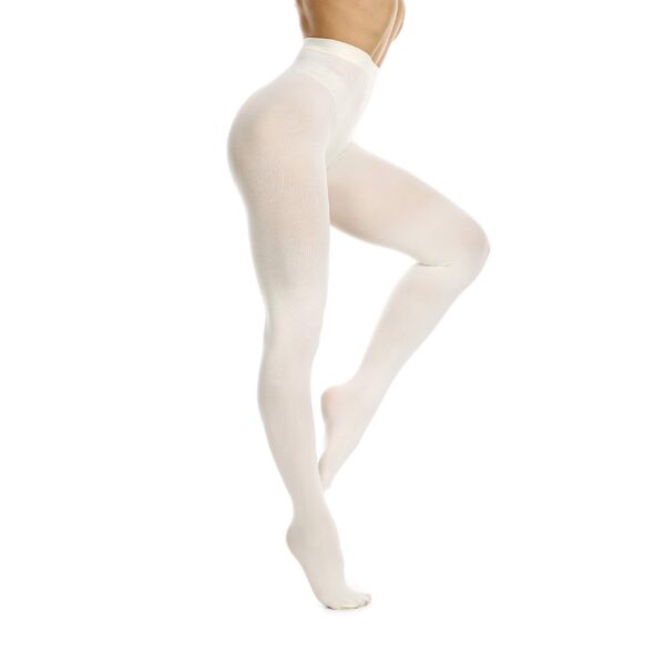 b2da9c2014336924 Frola Women's 80 Denier Soft Semi Opaque Solid Color Footed Pantyhose Tights