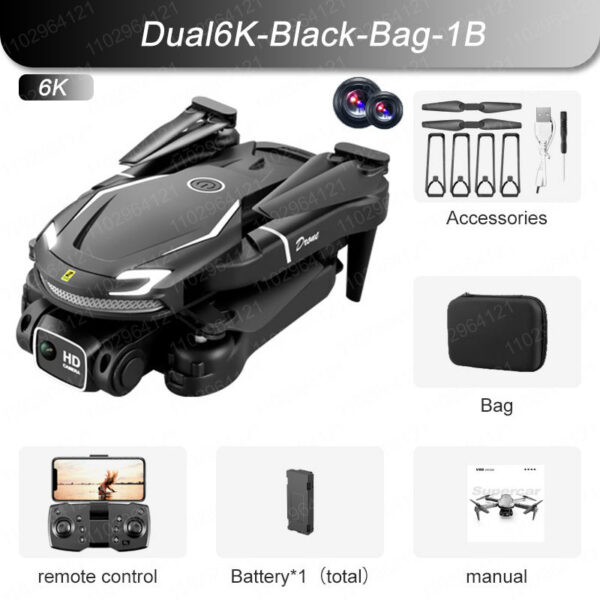 New V88 Mini Drone 8k HD Camera 4K Obstacle Avoidance Aerial Photography Optical flow Foldable Quadcopter 9KM With Parking Apron
