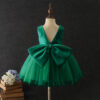b2e66998e71acecf Green Christmas Dress for Girls Toddler Kids 1st Birthday Party Gown Elegant Princess Beaded Backless Baby Girl Wedding Vestidos