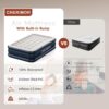 b2fa8fcf6dc8d379 Air Mattress, 18" Raised Full Size Self Inflatable Blow Up Mattress with Built in Pump, Thick Comfort Air Bed with Carry Bag for Camping, Guests & Home, 600lb Capacity Colchon Inflable