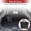 b30c284274662a31 ACROPIX Inflatable SUV Truck Car Air Mattress Back Seat Camping Bed Thickened Car Sleeping Pad for Travel Car Bed SUV Mattress with Car Air Pump and Pillows Black