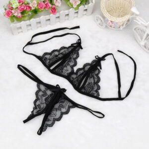 b32ba07beb622ba3 Women's Underwear Sets Ladies Sexy Lingerie Lace Hollow Out Underwear Sleepwear G-string Lingerie белье sous clothing femme