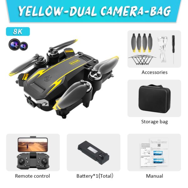 KBDFA New G6 Professional Foldable Quadcopter Aerial Drone S6 HD Camera GPS RC Helicopter FPV WIFI Obstacle Avoidance Toy Gifts