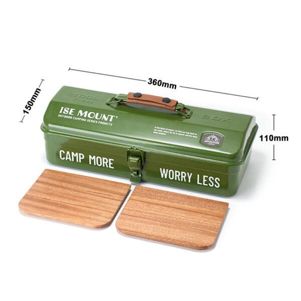 b34ef749597ce917 Outdoor Tools Storage Box Portable Camping Picnic Hand Box Metal Tools Storage Box with Handle Sundries Storage Box
