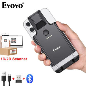 b3580b06bfefd4d4 Eyoyo EY-017 2D Back Clip Bluetooth Scanner Portable Barcode Data Matrix 1D QR Bar Code Reader Android IOS System