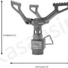 Kader Camp Stove 3000T Ultra-light 25g Titanium Alloy Camping Stove Gas Stoves Outdoor Cooker Outdoor Stove Gas Stove Portable for Picnic (Brs-3000T)
