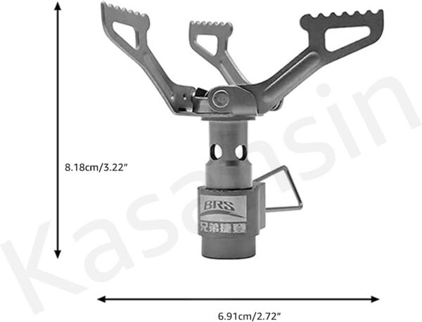 Kader Camp Stove 3000T Ultra-light 25g Titanium Alloy Camping Stove Gas Stoves Outdoor Cooker Outdoor Stove Gas Stove Portable for Picnic (Brs-3000T)