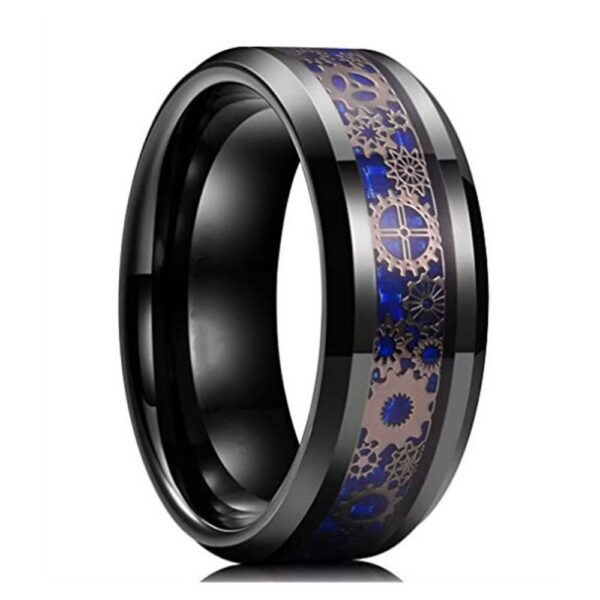b386b967ff7d48e3 Handmade Diamond Ornate Geometric 3D Band Gear Spinner Rings Rotating Mechanical Decompression Anxiety Ring for Women Men