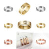 b3c31d75199218db Classics Love Ring designer women 4mm 5mm 6mm Gold Plated With diamonds Designer for lovers Wedding ring Anniversary Jewelry gift with box