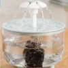b3d601d6c2a7b03e Transparent Pet Automatic Circulation Drinking Dispenser USB Rechargeable Cat Water Fountain for Cats