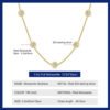 b3d7b1cff4fed7bd 5mm 5 Stones Bubble Moissanite Necklace Certified Original 18k Gold Plated 925 Silver Diamond Choker Chain for Women Jewelry GRA