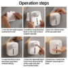 Hot Dispenser Automatic Wall-mounted Rechargeable Temperature Display Liquid Foam Soap Dispensers Hand Sanitizer hine