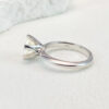 NeeTim 5 Carat Moissanite Ring For Women Sterling Sier Plated White Gold D Color Diamond Engagement Wedding Band Fine Jewelry
