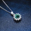 b408b951d57c8c86 LORIELE Moissanite Snowflake Pendant For Women Sterling Sier 1Carat Diamond Gemstone Necklace Fine Gift Jewelry