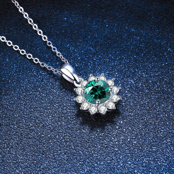 b408b951d57c8c86 LORIELE Moissanite Snowflake Pendant For Women Sterling Sier 1Carat Diamond Gemstone Necklace Fine Gift Jewelry