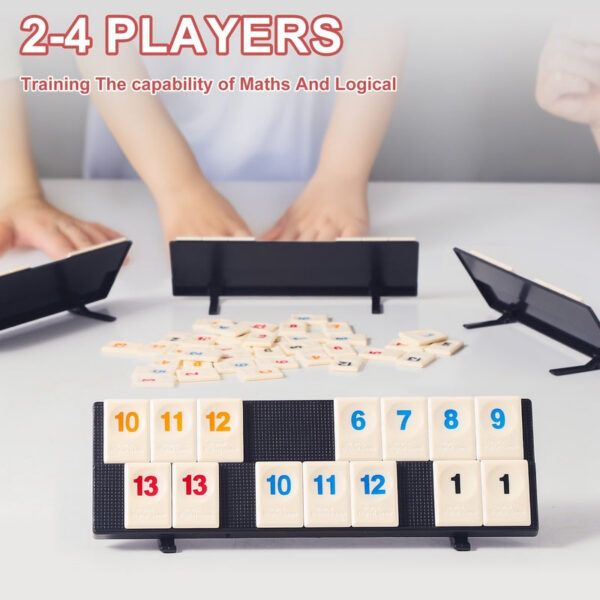 b40c92db0c256ec9 AIUAZA Rummy Cube portable packaging, travel toy gameļ¼suitable for family classic board games, 2-4 person party game