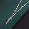 b41da781616ed67c Sparkling 9*14MM Ruby Gemstone Pendant Necklace for Women High Carbon Diamond tail Party Fine Jewelry Birthday Gift