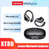 Lenovo XT80 Sports Wireless Headphones with Mics, Button Control, LED Power Display,Hifi Stereo Sound