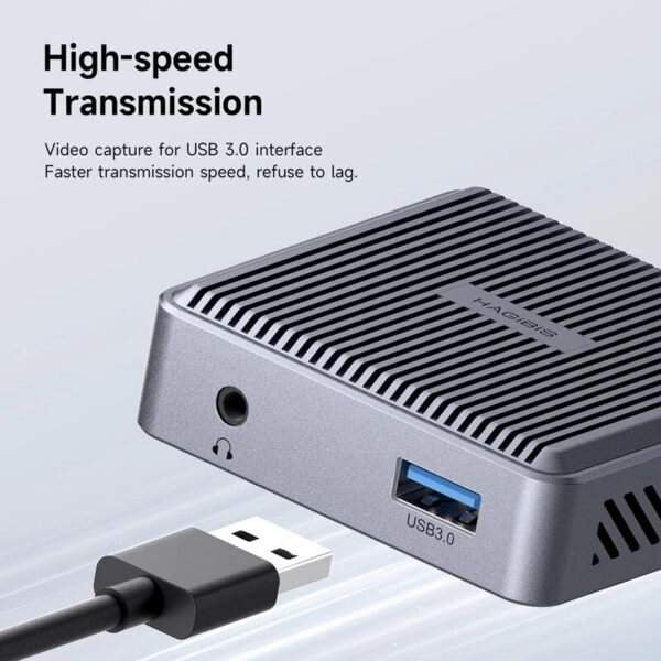 Hagibis 4K HDMI-Compatible Video Capture Card Loop Out Game Recording Live Streaming 1080P Grabber MS2131 for PS4/5 Switch