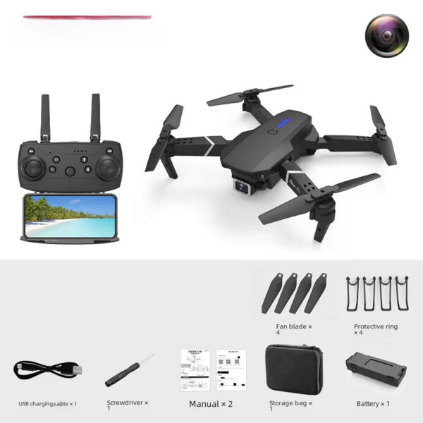b42b4a40496a7d22 E88pro 4k Hd Dual Camera Fixed Height E99 Remote Control Aircraft Cross-border Drone