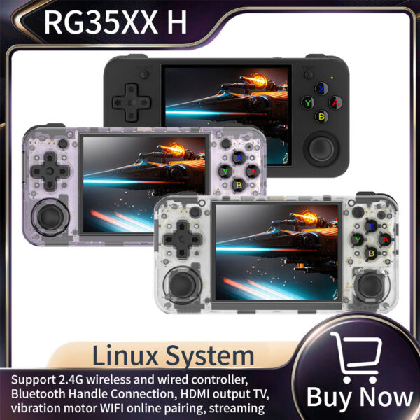 RG35XX H Game Console Linux Classic Gaming Retro Player Joystick Portable 3.5IPS Screen 3300mAh Battery PSP Gift