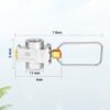 b46c9ec06b41ef1e Adiwo Gas Tank Refill Adapter, Portable Outdoor Gas Tank Refill Adapter, Spiral Valve Adapter, Outdoor Portable Air Pressure Valve Charging Valve, Multi-Function Camping Tank Exhaust Valve