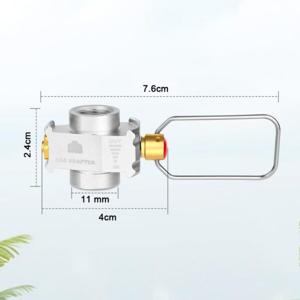 b46c9ec06b41ef1e Adiwo Gas Tank Refill Adapter, Portable Outdoor Gas Tank Refill Adapter, Spiral Valve Adapter, Outdoor Portable Air Pressure Valve Charging Valve, Multi-Function Camping Tank Exhaust Valve
