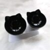 Elevated Cat Bowls with Raised Stand, Pet Food Water Feeder Bowl, 15° Tilted Pet Bowl Stress-Free Suit for Cats Small Dogs