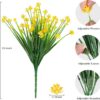 b47e99a692793357 AmyHomie 20 Bundles Artificial Flowers Outdoor UV Resistant Faux Flowers No Fade Fake Plastic Plants Garden Porch Window Box Decorating(Bright Yellow)