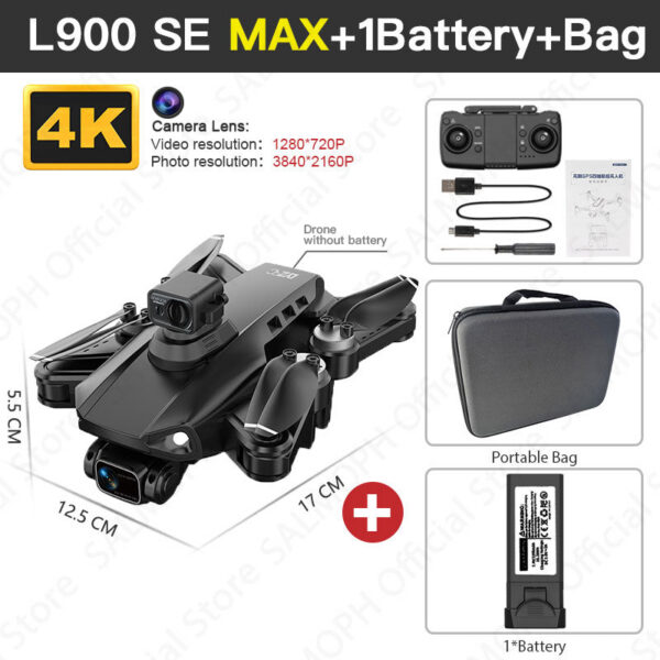 b49702ba13d232e5 L900 Pro SE MAX Drone 4K Professional With Camera 5G WIFI 360 Obstacle Avoidance FPV Brushless Motor RC Quadcopter Mini Dron