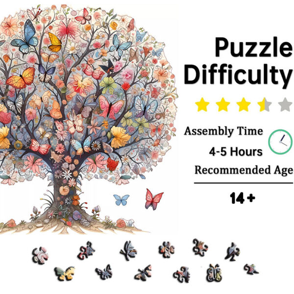 b499a26896f9f995 Tree of Life Creative Wooden Puzzle Irregular fragmented wooden toys Handmade decorations - Christmas gifts, birthday gifts