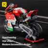 b49e9c5d98011919 ToyX 883pcs Motorcycle Set 1:10 Model Kit Building Block Car for Kid Adults Festive Gifts Christmas Halloween Easter