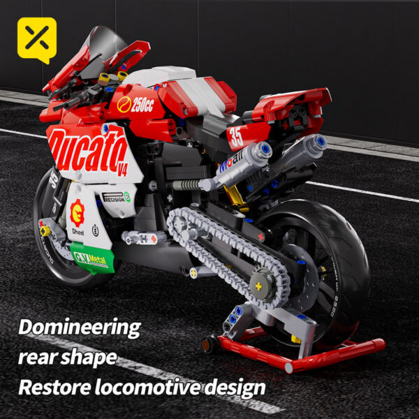 b49e9c5d98011919 ToyX 883pcs Motorcycle Set 1:10 Model Kit Building Block Car for Kid Adults Festive Gifts Christmas Halloween Easter
