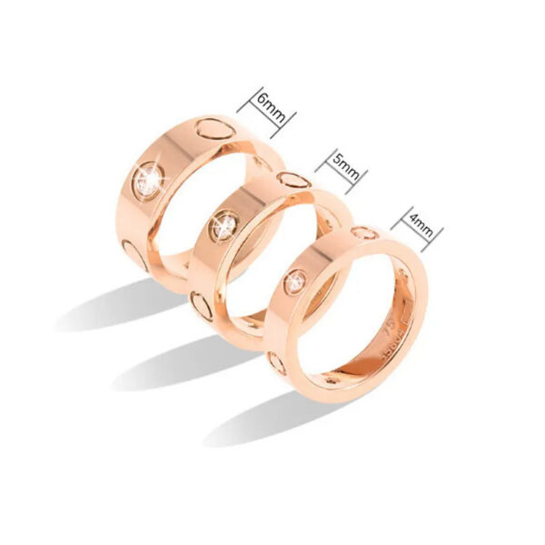 b4a2c4362f30de81 Mens Womens Love Ring man 4mm 5mm 6mm Wedding High quality s size 5-11 Diamond rose sier Engagement with box Crtir Designer gold Band Rings for Woman
