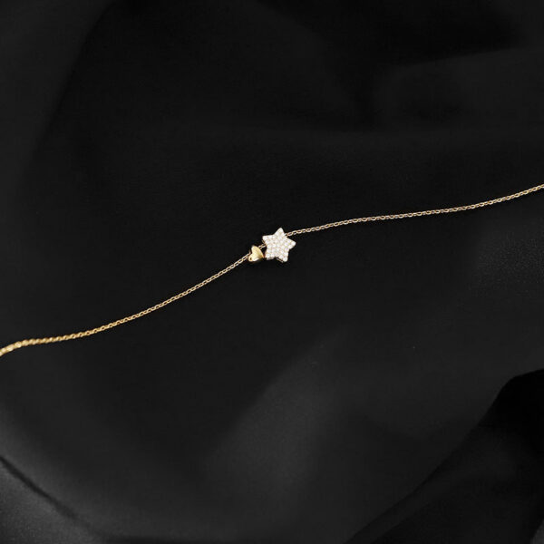 b4a8bc8b321cbb49 Birthday Gift Sterling Sier Cute Shiny Star Collar Pendant Flashing Diamond Necklace Woman Charm Jewelry Wedding Party Gif