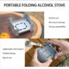 b4afca317e8698c6 Foldable Solid Fuel Camping Stove, 98x75mm Portable Windproof Camp Stove, Small Fuel Folding Stoves for Outdoor Camping, Hiking, Cooking, Picnic, BBQ,Outdoor Boil Water